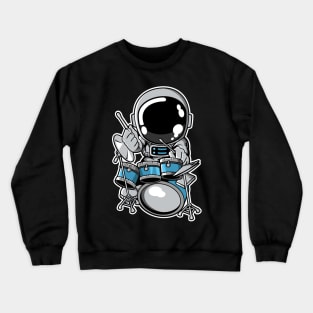 Astronaut Drummer Crewneck Sweatshirt